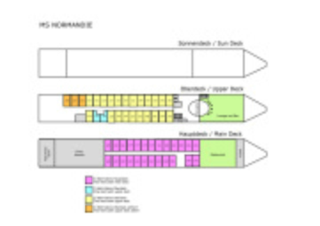 Däckplan M/S Normandie (Klicka för större bild)
