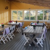 Sittplatser under tak