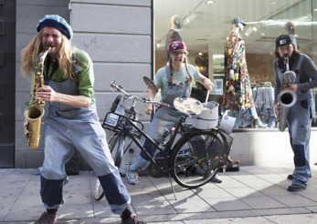Street concert at our home stage Drottninggatan, Stockholm, 2016. Street concert at our home stage Drottninggatan, Stockholm, 2016.