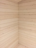 Invändig råsågad panel i 3 olika bredder