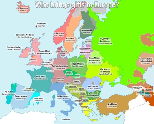 Vem kommer med julklapparna? Vem kommer med julklapparna?