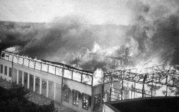 Branden på nöjespalatset Tylöhus 29 augusti 1952.