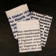 Kökshandduk Swedish poetry, 3 varianter