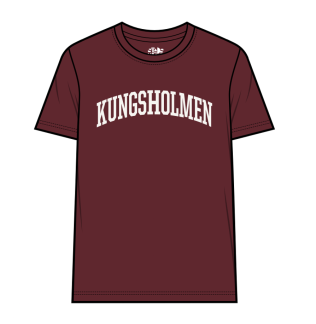 Kungsholmen T-shirt, herr - T-shirt, herrmodell, burgundy, XS