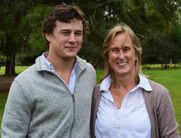 Joaquin Rocco and his mother, Cristina Lindholm