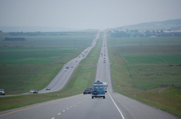 Almost in Calgary! Yet again the landscape had changed