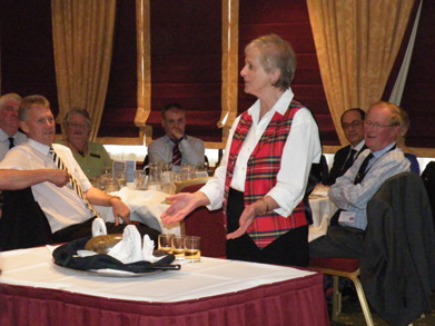 The Haggis being presented