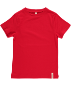 T-shirt röd, ekologisk