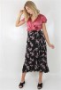 Natalia wrap top rosebud