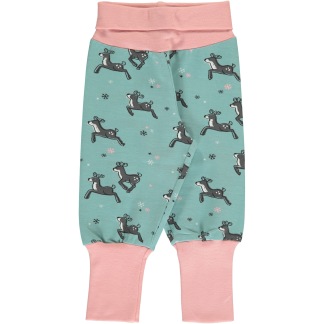 Byxa, pants rib, dashing reindeer - 74/80