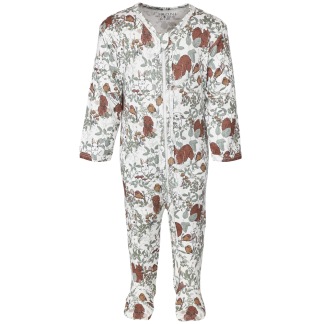 Pyjamas, vit med ekorrar - 50
