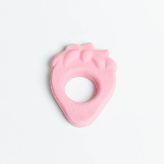 Bitring jordgubbe, naturgummi - 