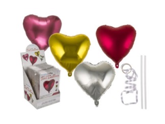 Ballonger Foliehjärtan - guld
