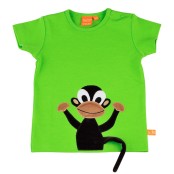 Äppelgrön t-shirt med apan Doris