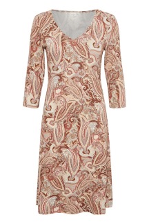 CRLulla klänning, Rose Brown Paisley - S