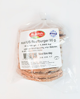 Halal US Beefburger, Albina Food, 12x90g - 