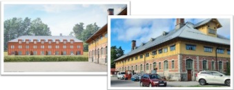 Rött hus är möjlig nybyggnation + Fagernäs Ladan - Anticimex kåken