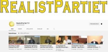 Realistpartiet Youube kanal - Klicka på bilden för att se våra videos - Prenumerera på kanalen!