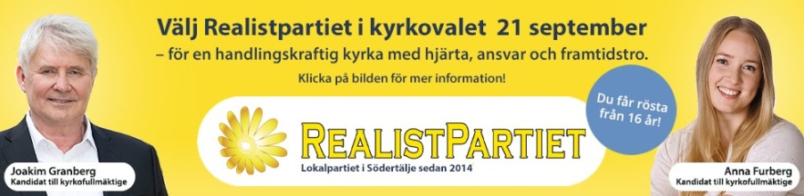 Klicka på bannern för att läsa om våra förslag för att stärka kyrkans verksamhet och roll i Södertälje pastorat.