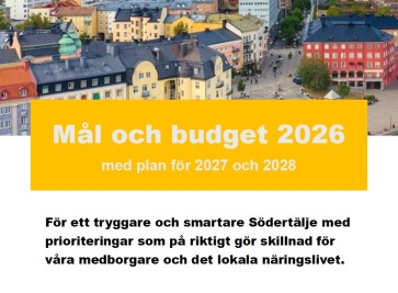 Klicka på bilden för att läsa vår budget 2026  till 2028