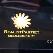 Medlemskort - Realistpartiet