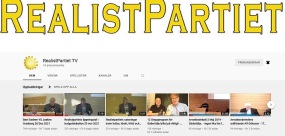 Realistpartiet TV kanal - Klicka på bilden för att se våra videos - Prenumerera på kanalen!