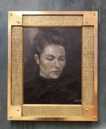 Ram av Zornmodell till porträtt målat av Loiuse Wik