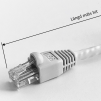 Ultrakort TP-kabel cat6: 10-20 cm.
