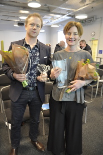Kusinerna Patrik Ludgren och Anna-Maria Lindholm från K A Lundgren AB Vinnare Årets företag 2018, Foto: Hamid Raziullah Kusinerna Patrik Ludgren och Anna-Maria Lindholm från K A Lundgren AB Vinnare Årets företag 2018, Foto: Hamid Raziullah