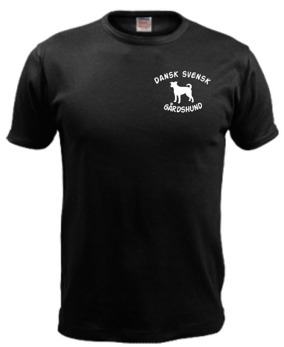 T-shirt dansk svensk gårdshund litet tryck