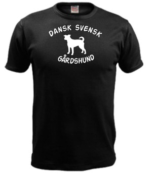 T-shirt dansk svensk gårdshund stort tryck