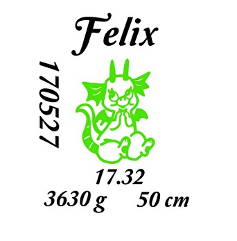 Glasblockslampa drake