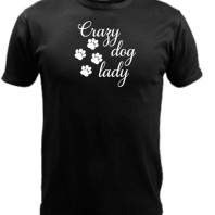 T-shirt crazy dog lady