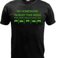 T-shirt No homework