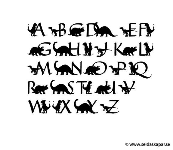 dinosaur alfabet