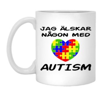 Jag älskar någon med autism mugg
