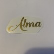 Namn på A i guld outlet - Alma (nr 2)