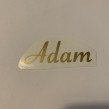 Namn på A i guld outlet - Adam