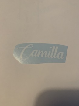 Namn på C-D i vitt outlet - Camilla