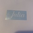 Namn på J i vitt outlet - Julia