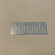 Namn på M i vitt outlet - Miranda