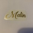 Namn på M i guld outlet - Malin