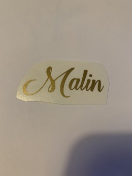 Namn på M i guld outlet - Malin