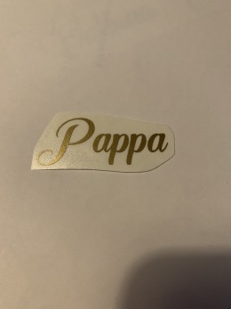 Namn på P i guld outlet - Pappa
