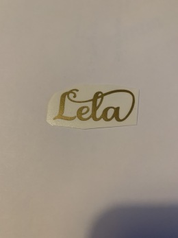Namn på L i guld outlet - Lela