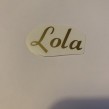 Namn på L i guld outlet - Lola