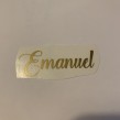 Namn på E i guld outlet - Emanuel