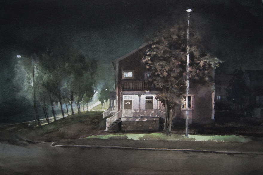 "Grannar III" Adolf Hedinsvägen 35x54 cm, 2016 "Grannar III" Adolf Hedinsvägen 35x54 cm, 2016