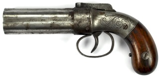Allen Pepperbox Pistol, Worcester #283 - 