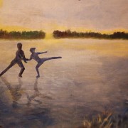 Elisabet Stenström isdans på Stadsfjärden